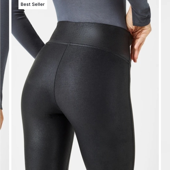 Spanx Faux Leather Leggings - Picture 4 of 13